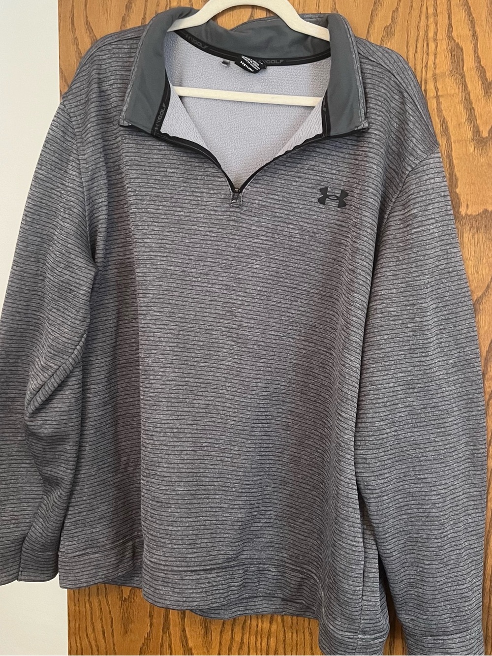 Under Armour Light Gray Golf 3XL Quarter-Zip Pullover